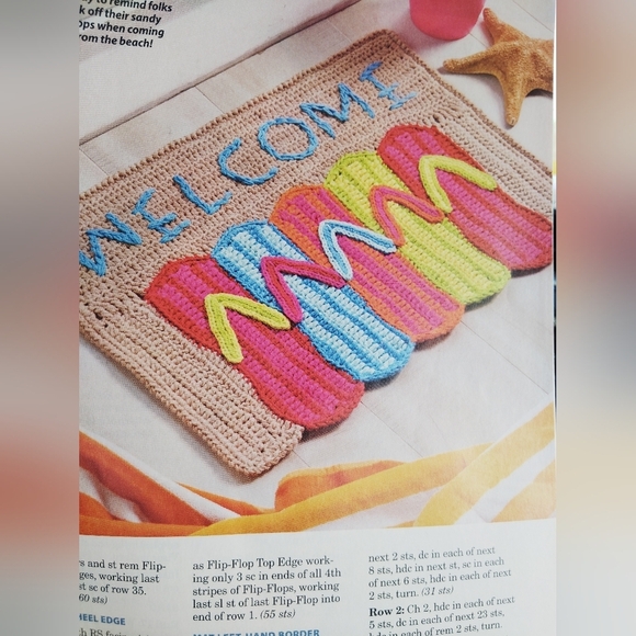 Vintage Crochet World Magazine June 2013 Beach - Picture 5 of 8